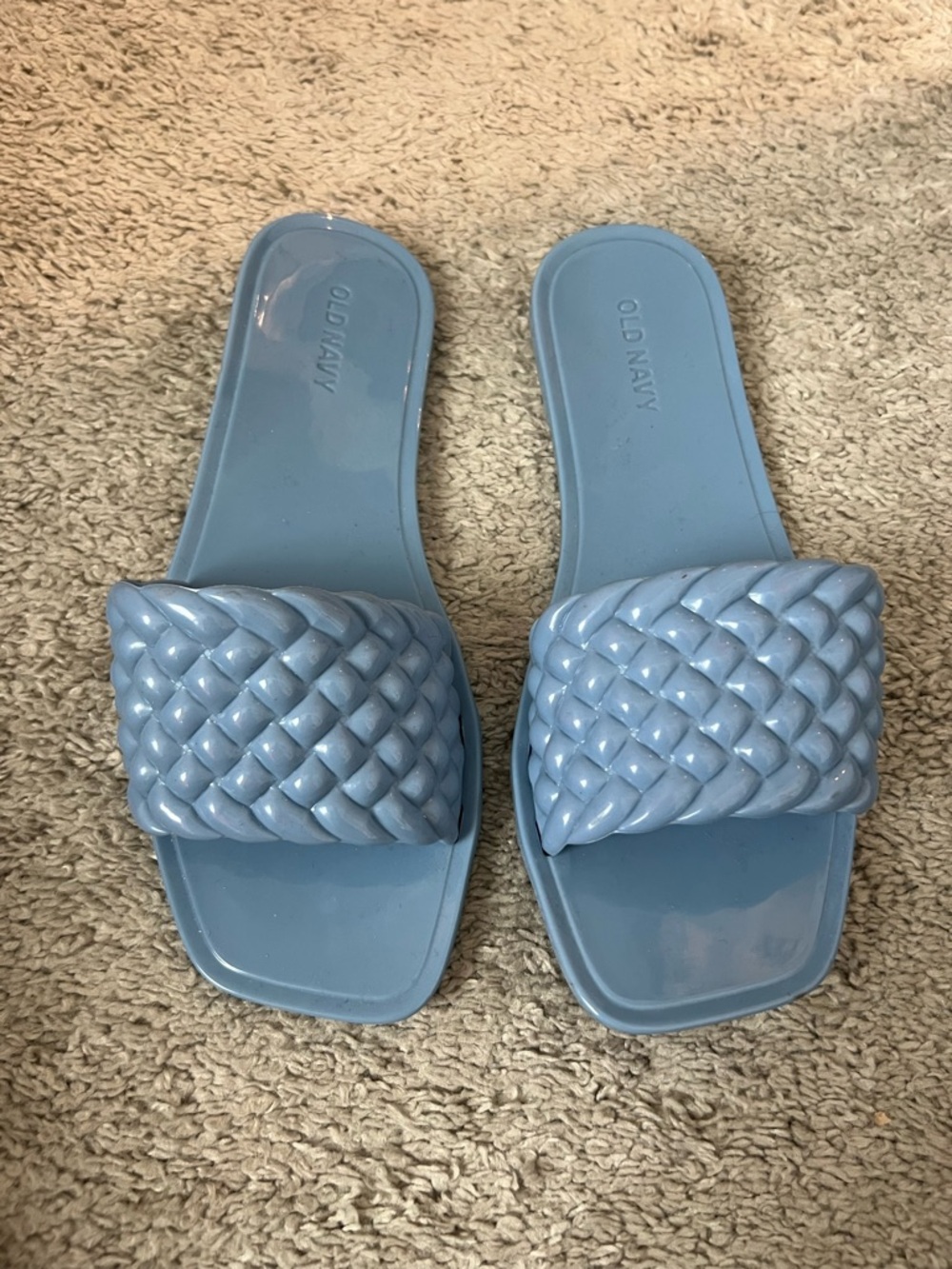 Old Navy Braided Slide Mules - Light Blue
